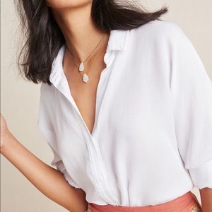 Anthropologie Cloth and Stone white button down